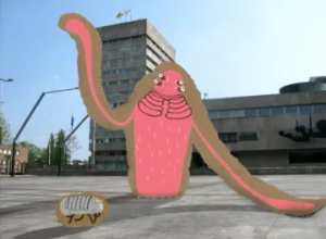 Sketchy Catchy Cardboard Characters in Holland