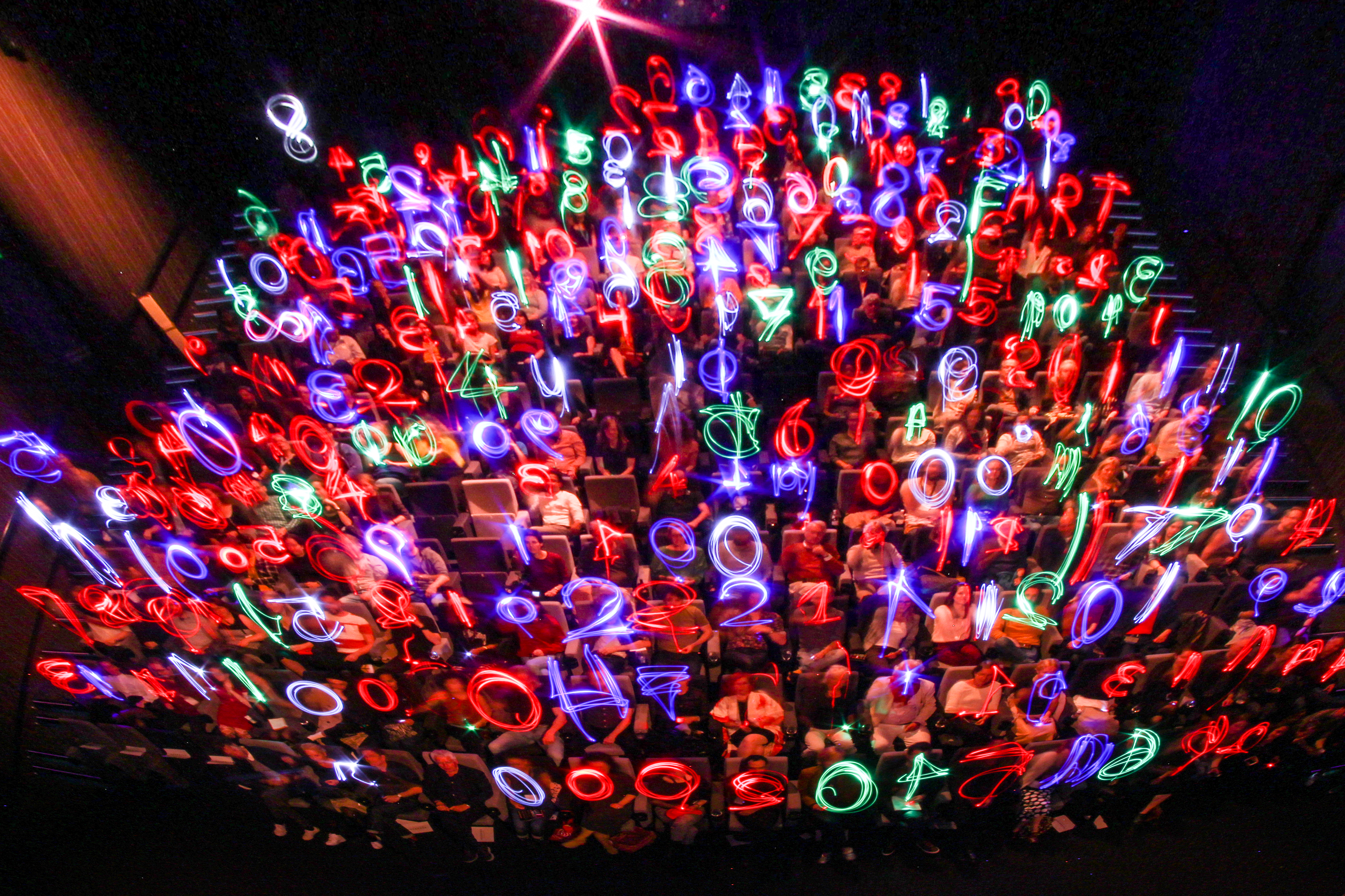 Crowd Light Painting Animation LIVE